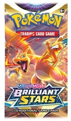 Pokemon SWSH9 Brilliant Stars Booster Pack -- Charizard Pack Art